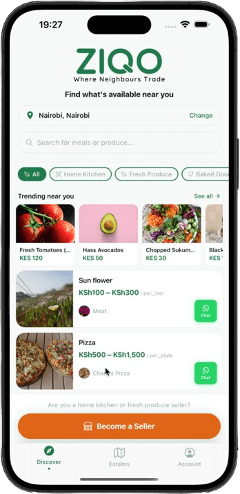 ZIQO app screenshot