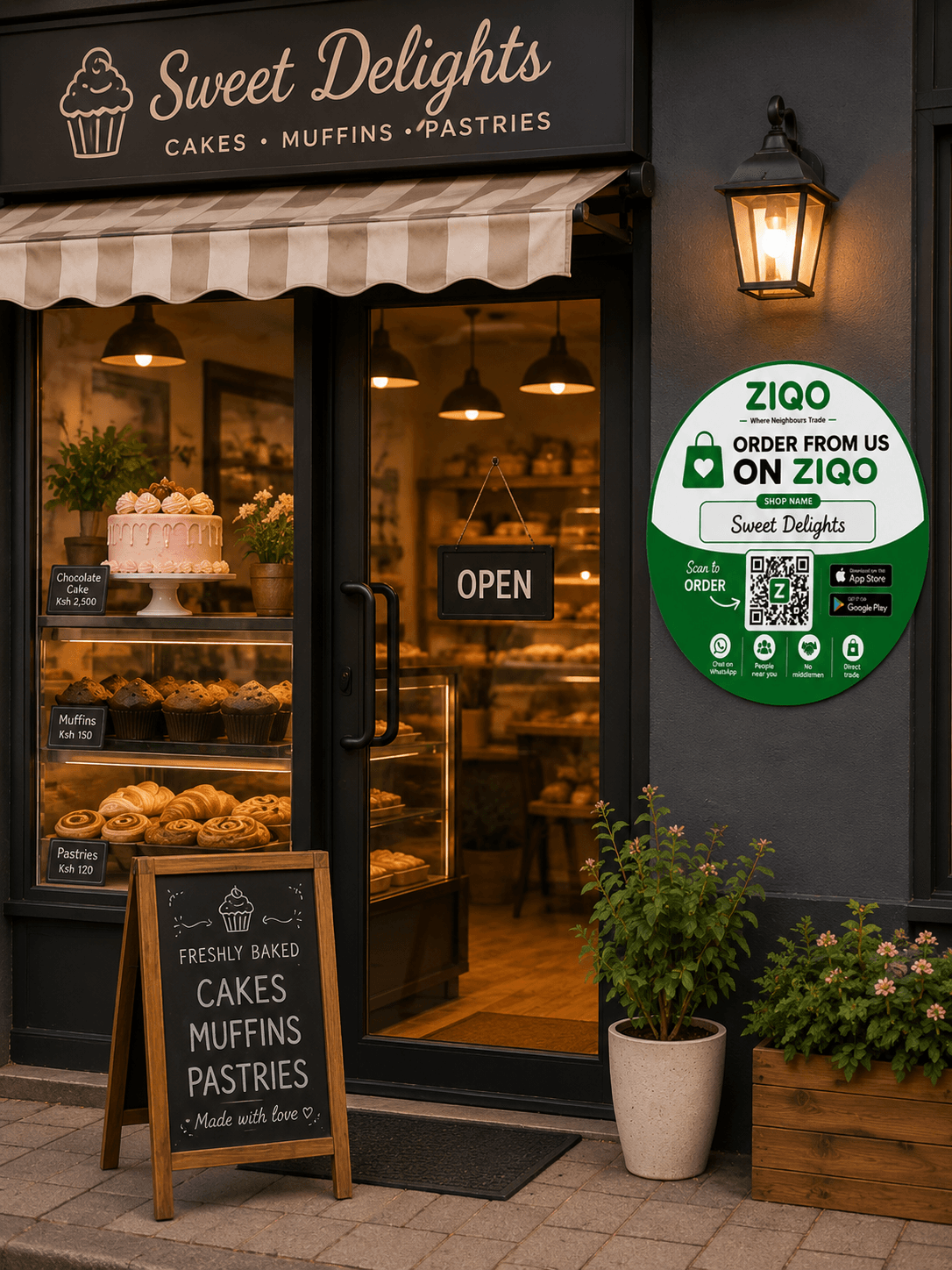 Sweet Delights storefront on ZIQO